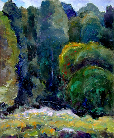 ����� � ������ ����. Enter The Forest Depth. (43x35cm, oil, 1997)