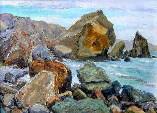 �������. ����� � ���������� �����. / Karadag. Storm In The Frog Cove. 2004