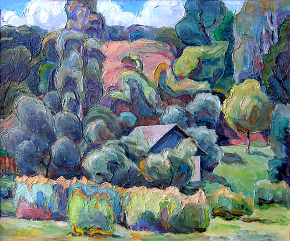 ������. ����� ����� � �������. / Sednev. The Bald Hill In August. 2003